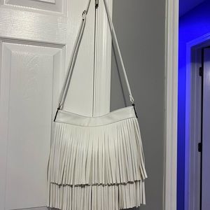 NWOT Aldo White fringe purse